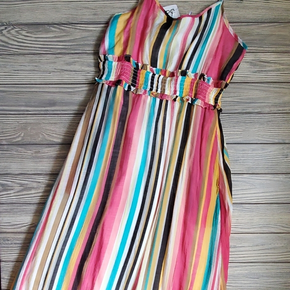 Pink Mint Stripe Maxi Dress - Picture 5 of 8